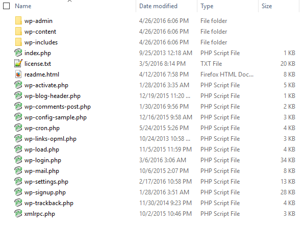 WP Folder Files